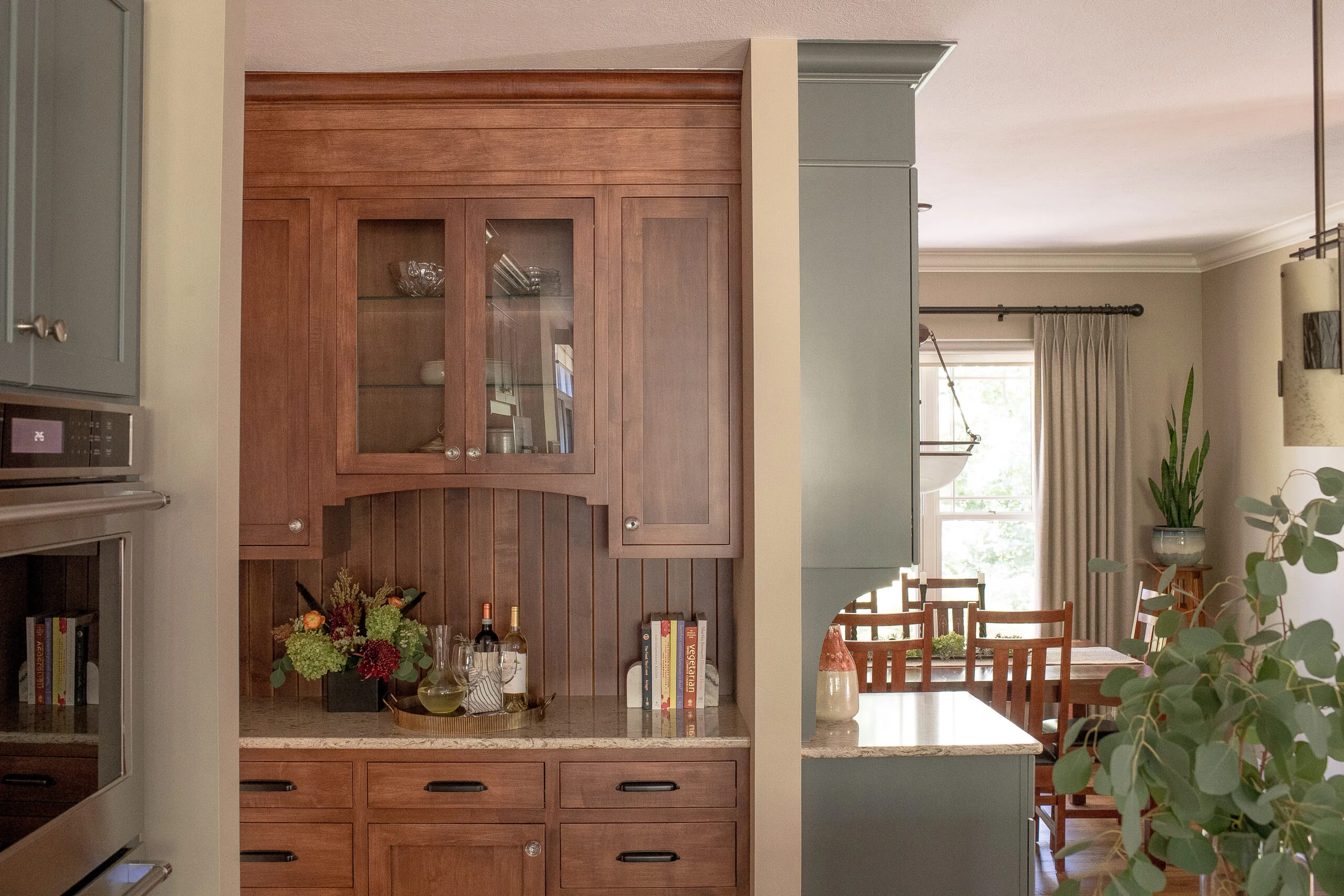 built-in cabinetry in the kitchen