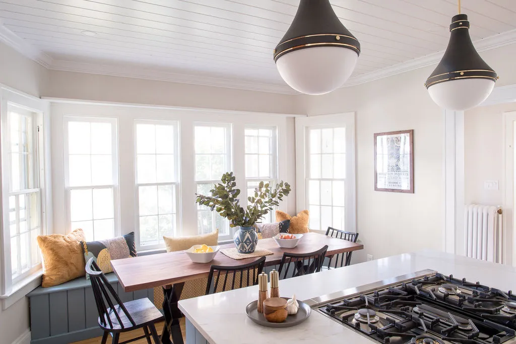 renovated kitchen with dining nook